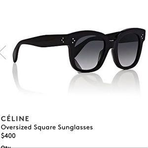 Celine New Audrey Sunglasses Black